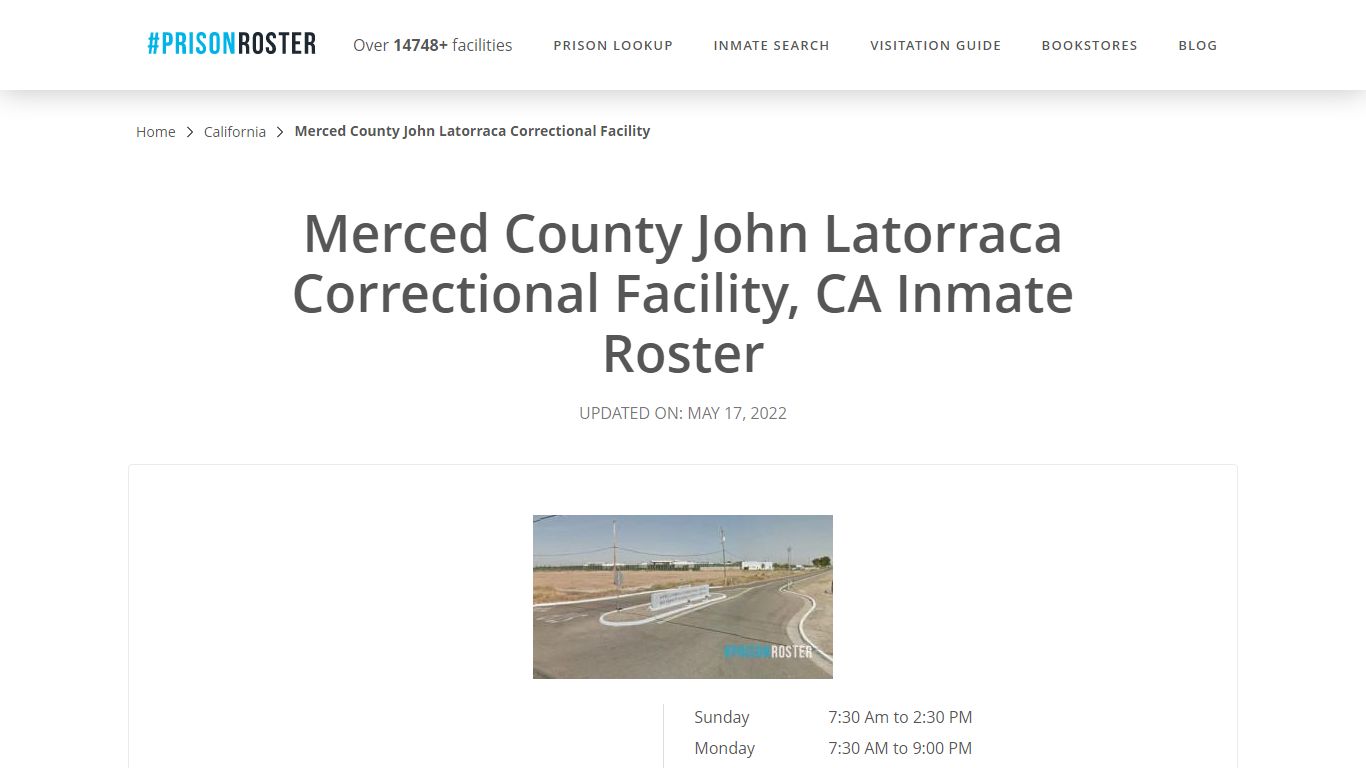 Merced County John Latorraca Correctional ... - Inmate Locator